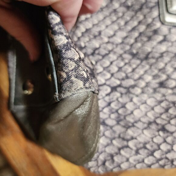 Coach Taylor Snake Print Alexis Tote Carryall Shoulder Bag Leather Trim F26034 - Picture 14 of 15